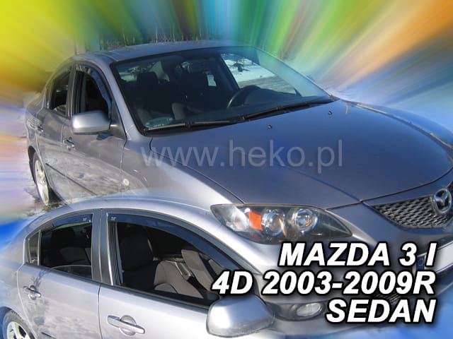 ®HEKO מגני רוח השחלה למאזדה 3 סדן דור 1 שנים 2003-2009