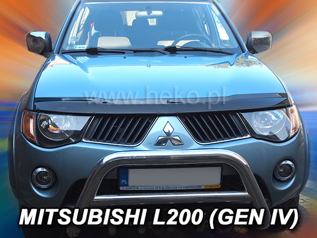 ®HEKO מגן יתושים למיצובישי האנטר L200 2006-2016 התקנה פשוטה עם קליפסים