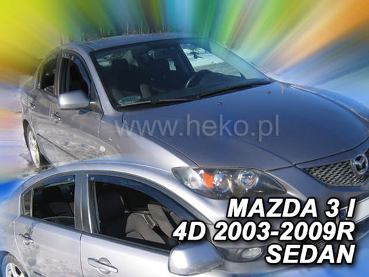 ®HEKO מגני רוח השחלה למאזדה 3 סדן דור 1 שנים 2003-2009
