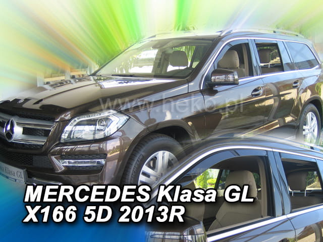 HEKO מגני רוח השחלה למרצדס GLS I X166 / GLX166 שנים 2015-2019