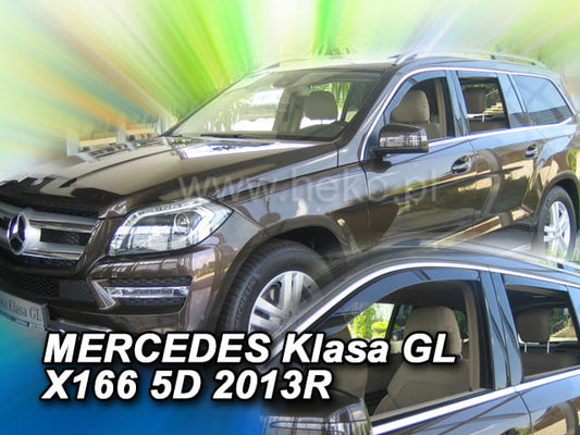 HEKO מגני רוח השחלה למרצדס GLS I X166 / GLX166 שנים 2015-2019