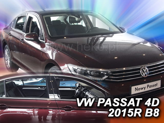 מגני רוח השחלה VW Passat B8 4d 2014-2022 saloon (rear deflectors included)