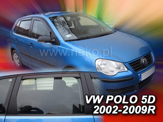 מגני רוח השחלה VW Polo 5d 2002-2009 (rear deflectors included)