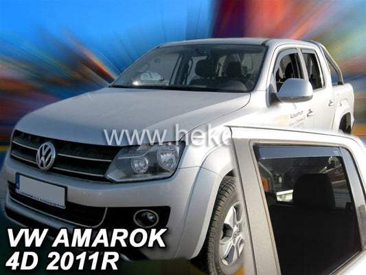 מגני רוח השחלה VW Amarok 4d 2009-> (rear deflectors included)