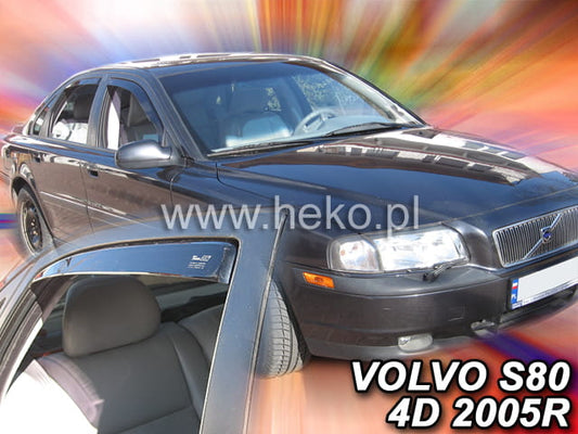 מגני רוח השחלה VOLVO S80 I 4d 1998-2006 (rear deflectors included)