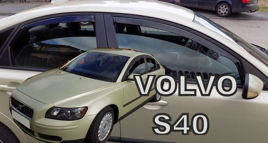 מגני רוח השחלה VOLVO S40 4d 2004-2012 sedan (rear deflectors included)